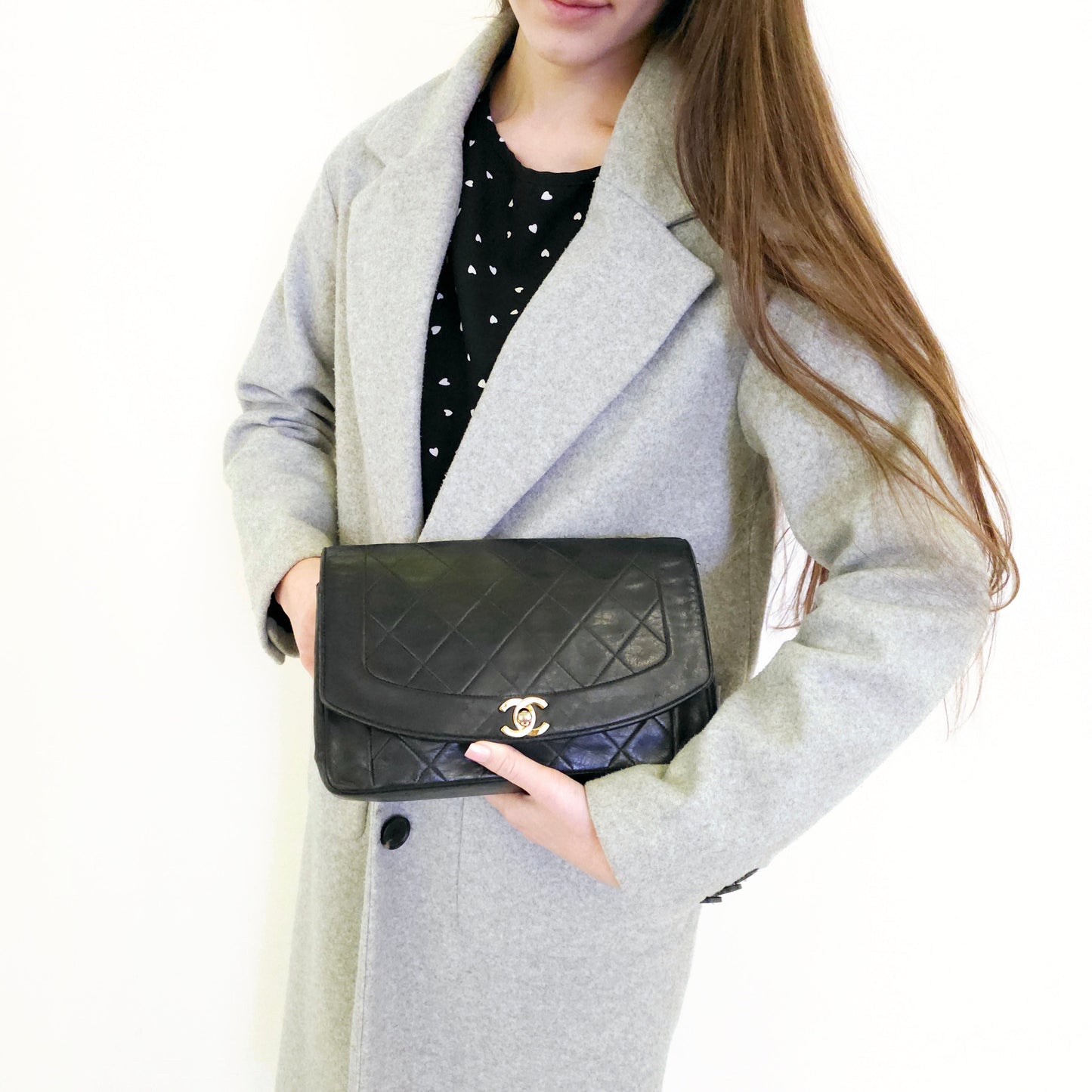 Chanel Diana Lambskin Medium Flap Bag TWS