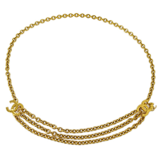 Chanel CC Chain Belt Gold 684 Small Good