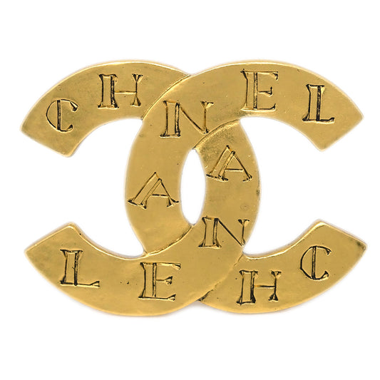 Chanel CC Brooch Pin Gold 99A