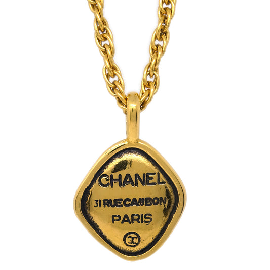 Chanel Chain Pendant Necklace Gold
