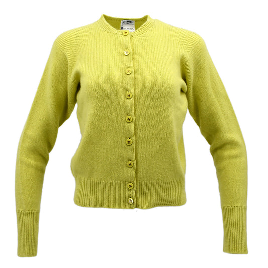 Chanel Cardigan Yellow 95A #42