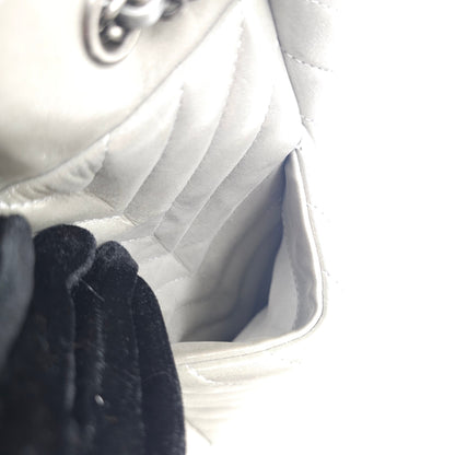 Chanel metallic calfskin chevron urban spirit bucket bag