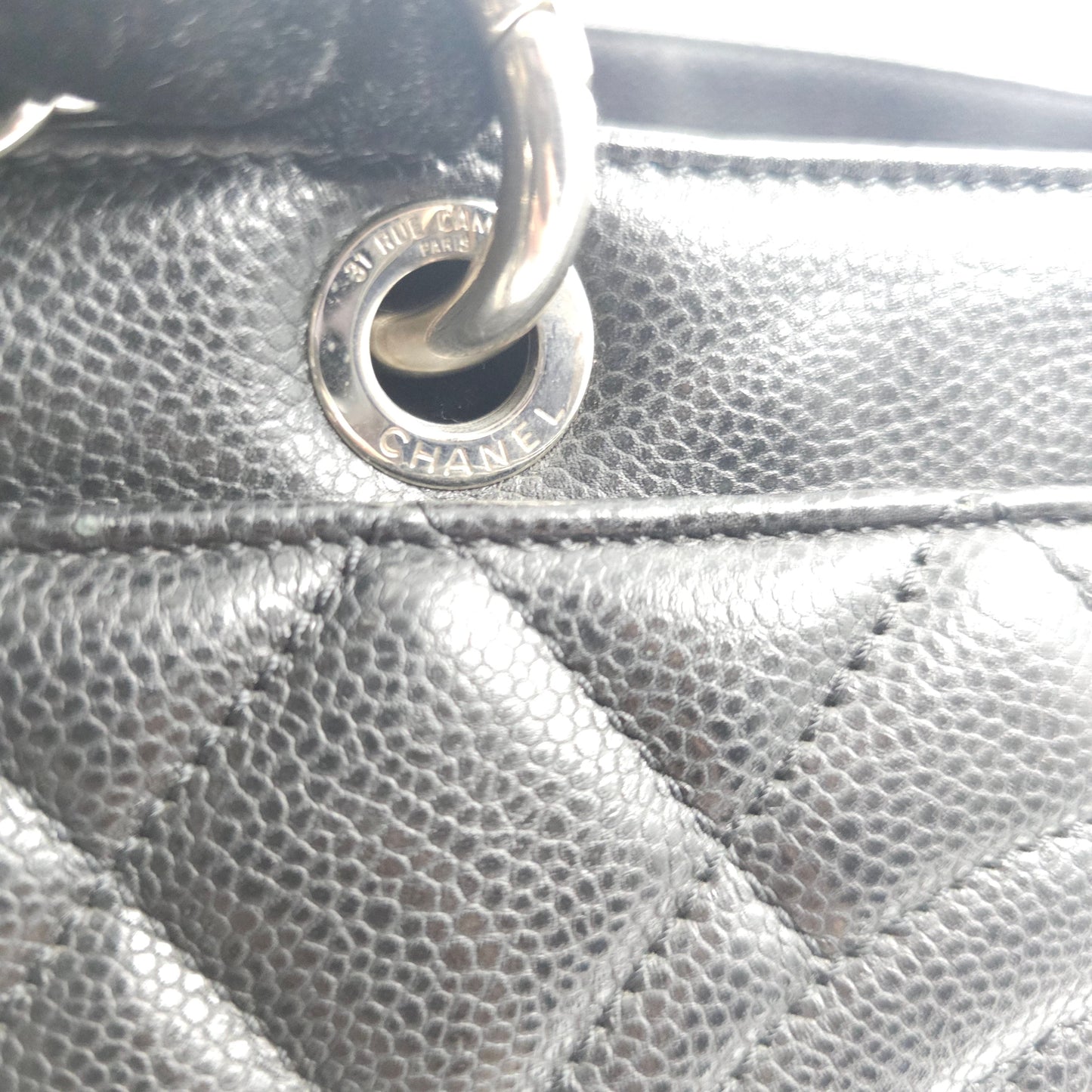 Chanel Calfskin Leather Timeless shopping tote bag TWS