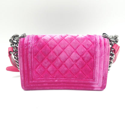 Chanel Pink Velvet Small LeBoy Bag TWS