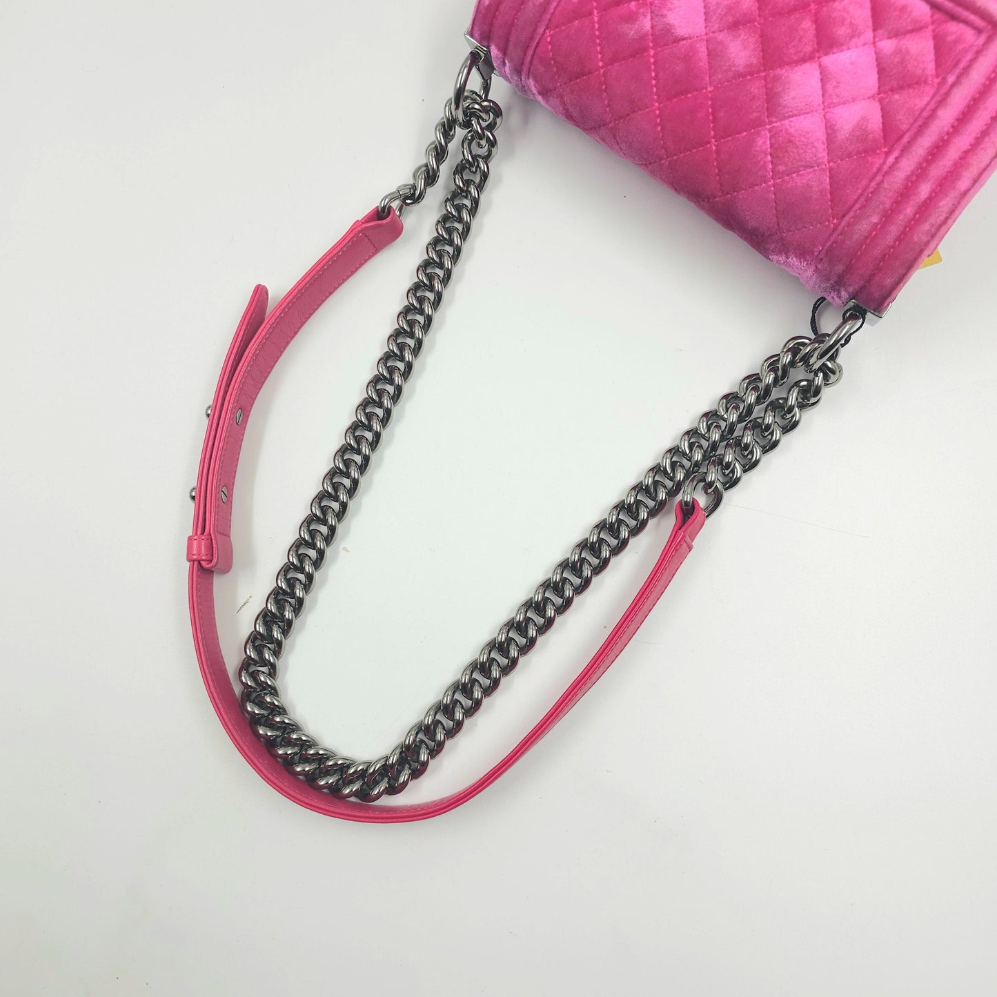 Chanel Pink Velvet Small LeBoy Bag TWS