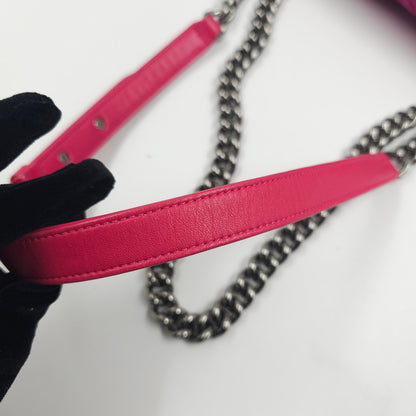 Chanel Pink Velvet Small LeBoy Bag TWS