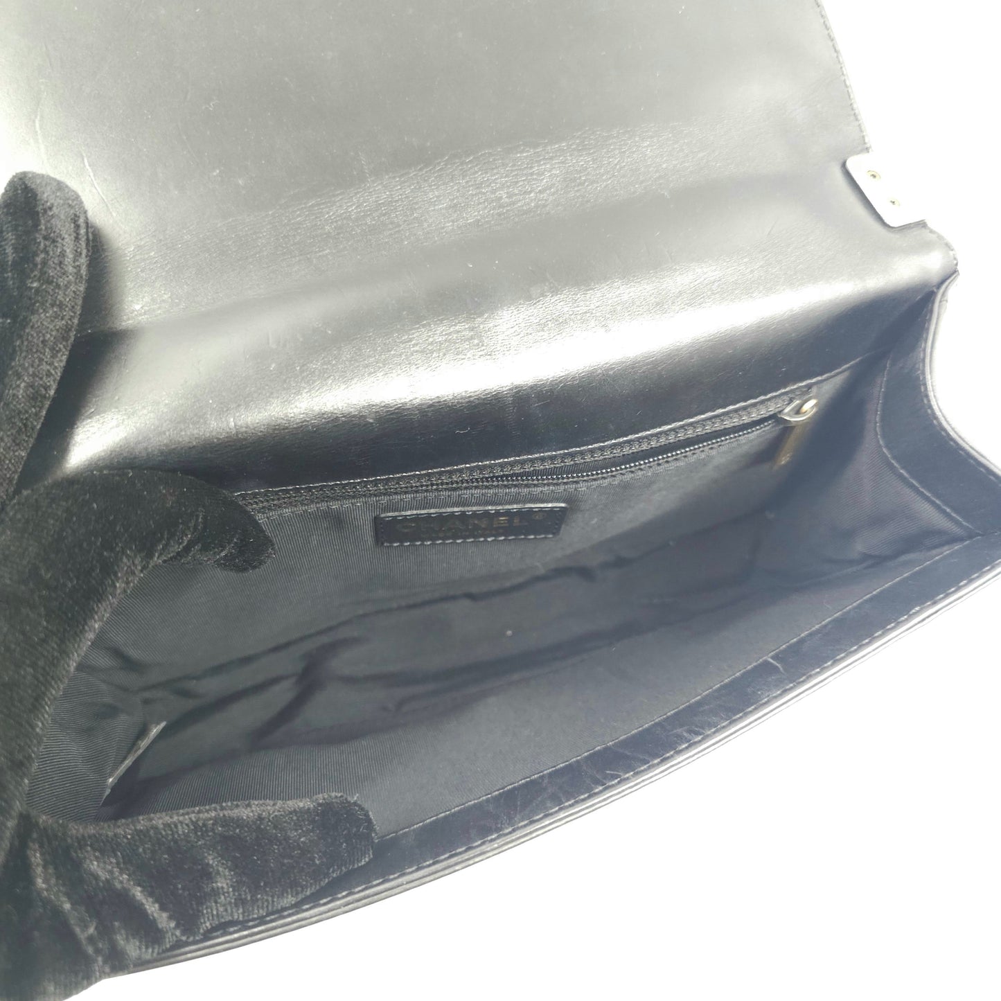 Chanel Black Lambskin Medium LeBoy Flap bag TWS