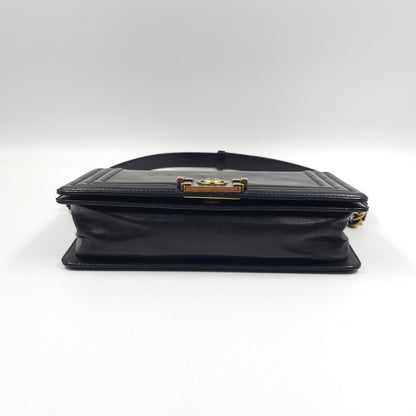 Chanel Black Lambskin Medium LeBoy Flap bag TWS