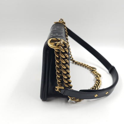 Chanel Black Lambskin Medium LeBoy Flap bag TWS