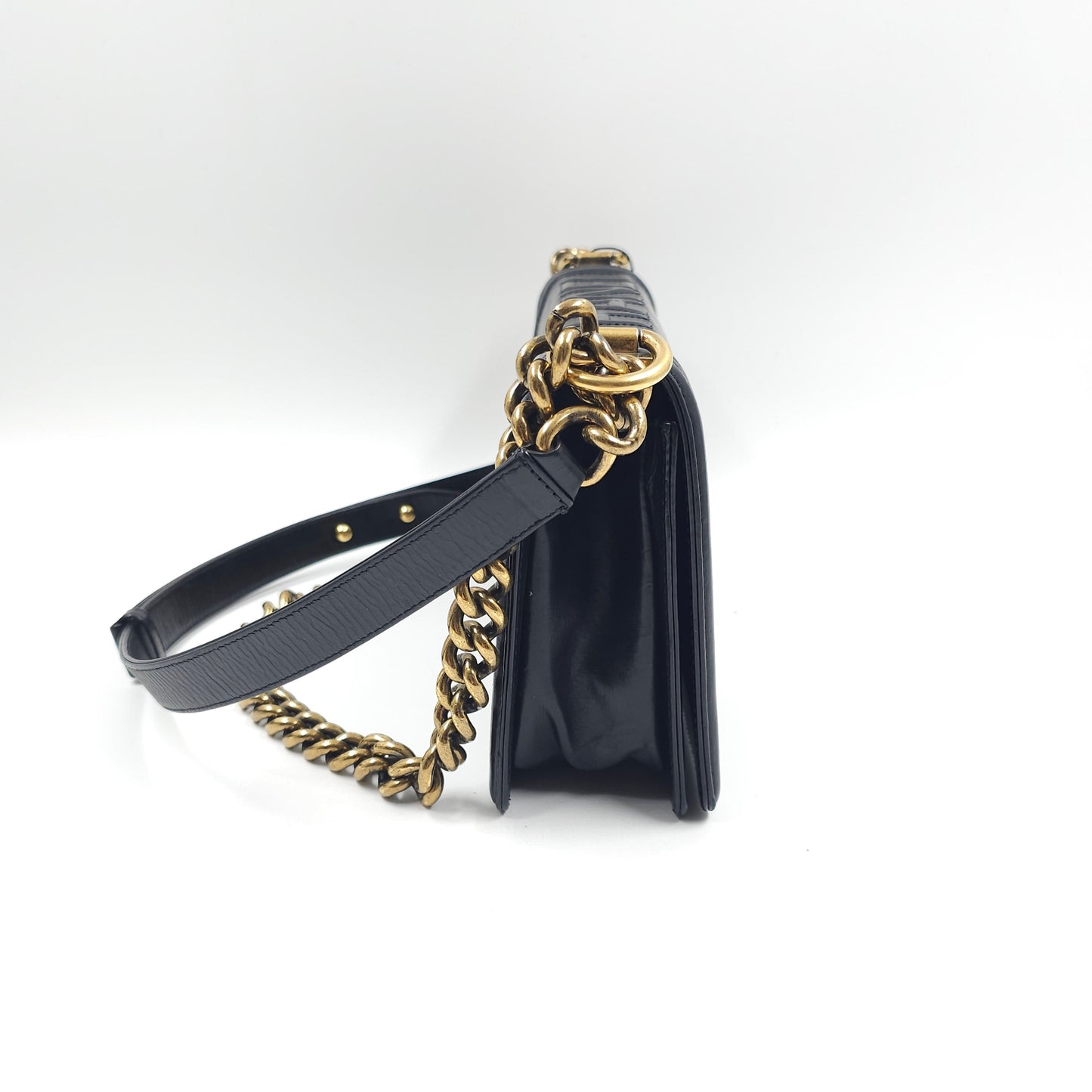Chanel Black Lambskin Medium LeBoy Flap bag TWS