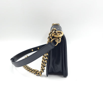 Chanel Black Lambskin Medium LeBoy Flap bag TWS