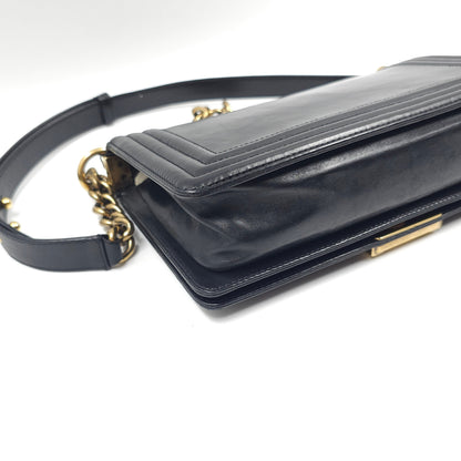 Chanel Black Lambskin Medium LeBoy Flap bag TWS