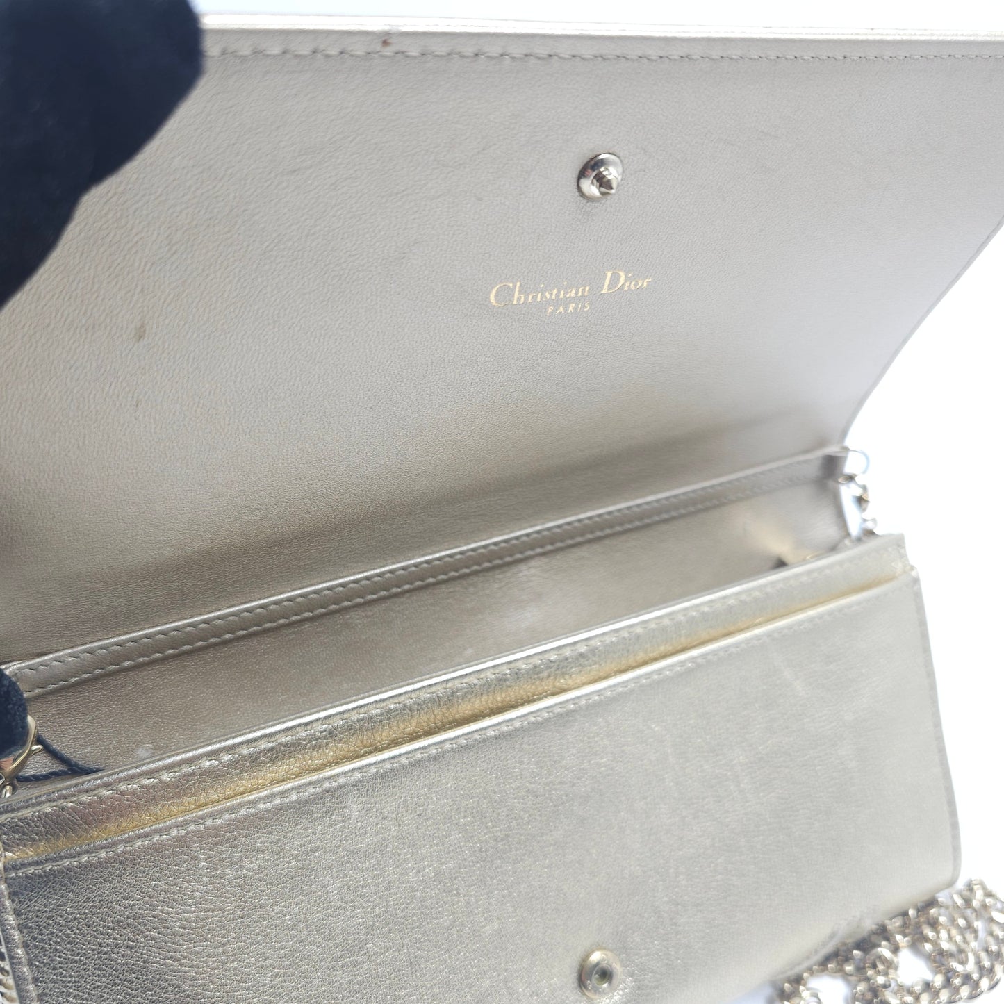Christian Dior Diorama Croisière patent leather Wallet on Chain TWS