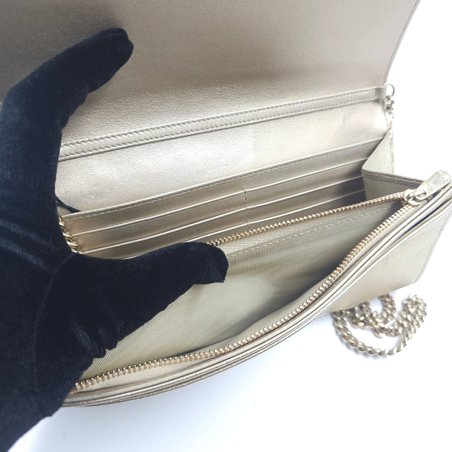 Christian Dior Diorama Croisière patent leather Wallet on Chain TWS