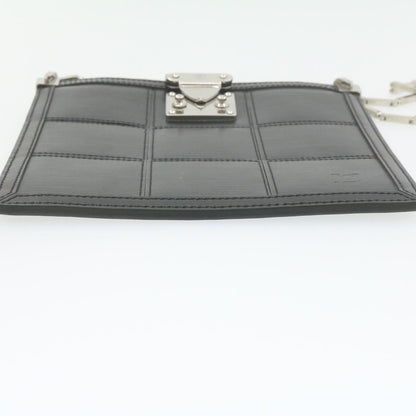 LOUIS VUITTON Epi Stretch Mojito Shoulder Bag Pouch Black M54612 LV Auth 21016