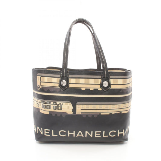 Chanel Central Station Tote Bag PVC Canvas Leather