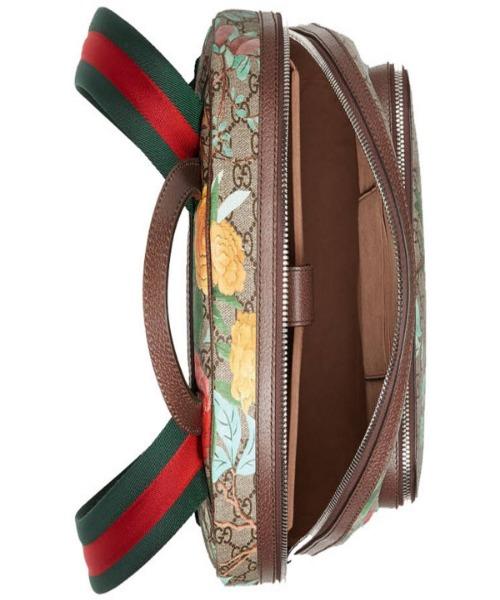 Gucci Tian GG Supreme Backpack Ebony/Beige