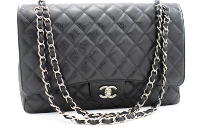 Chanel Flap Leather Black Shoulder Bag 6