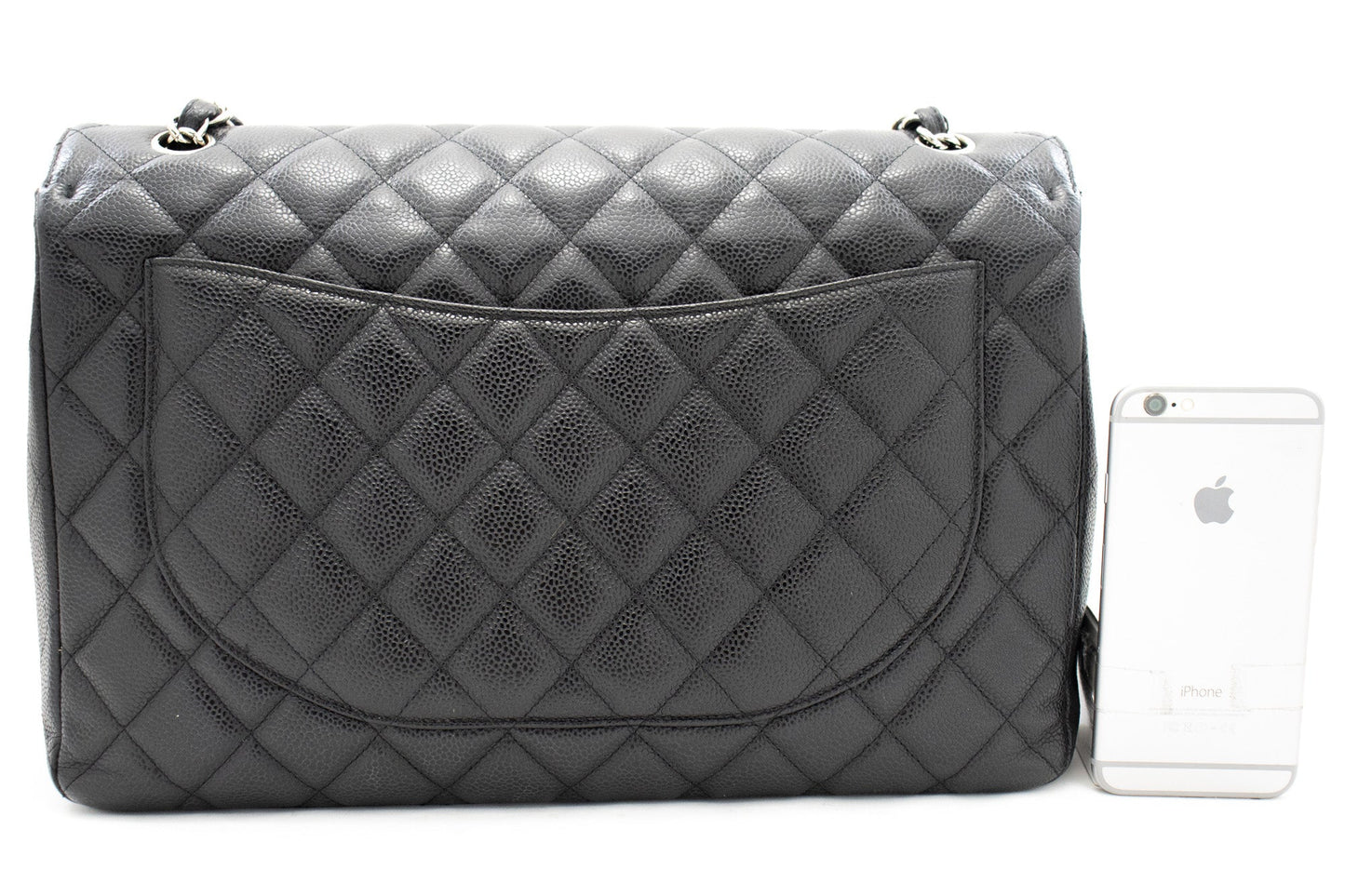 Chanel Flap Leather Black Shoulder Bag 6