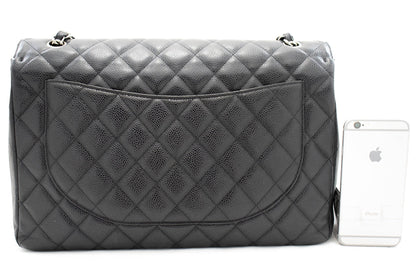 Chanel Flap Leather Black Shoulder Bag 6