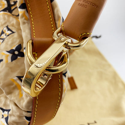 LOUIS VUITTON Limited Edition Tan Nylon Monogram Bulles PM Bag