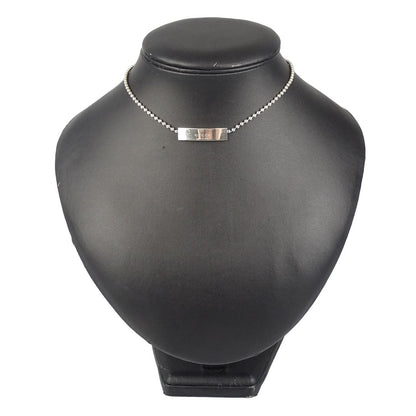 Gucci Sterling Silver Children's Gucci Plate Choker