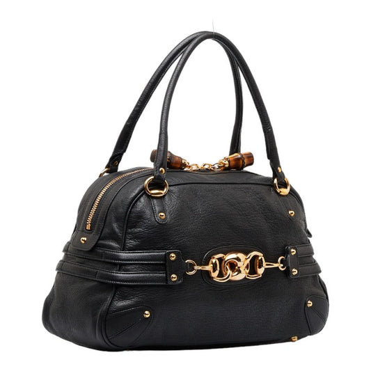 Gucci Leather Bamboo Handbag