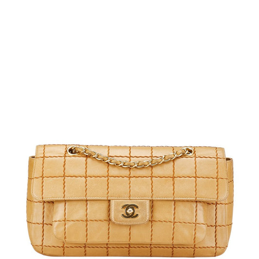 Chanel Choco Bar Lambskin Shoulder Bag