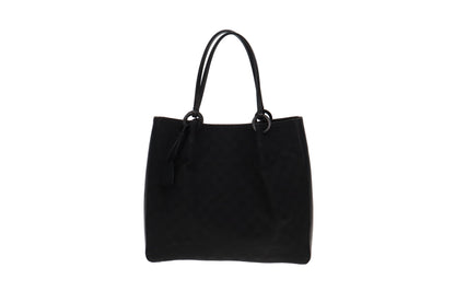 Gucci Vintage Black GG Tote Rouched
