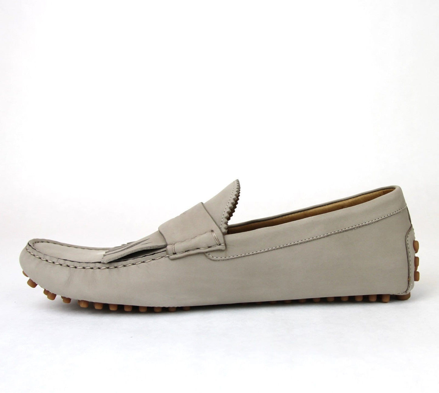 Gucci 337066 Men's Suede Driver Loafers Fringe Moccasins 9.5 G / US 10 - Final Call