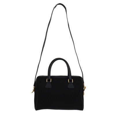 Gucci Vintage Nylon & Leather GG Bowling Bag Large