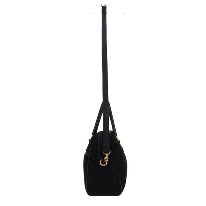 Gucci Vintage Nylon & Leather GG Bowling Bag Large