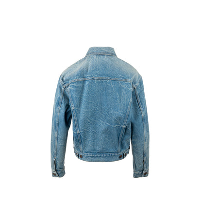 Gucci Size 44 Nautical Logo Pocket Jackie Denim Blue
