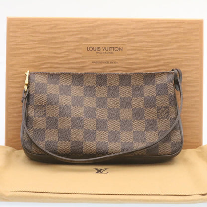 LOUIS VUITTON Damier Ebene Navona Accessory Pouch N51983 LV Auth 27452A