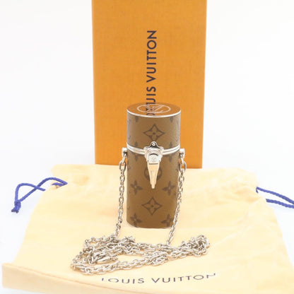LOUIS VUITTON Monogram Reverse Lipstick Case Cosmetic Pouch MP2407 LV Auth 27696