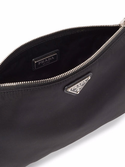 Prada Men Re-Nylon And Saffiano Leather Pouch