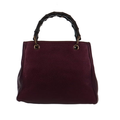Gucci Metallic Purple Medium Bamboo 2 Way Shopper
