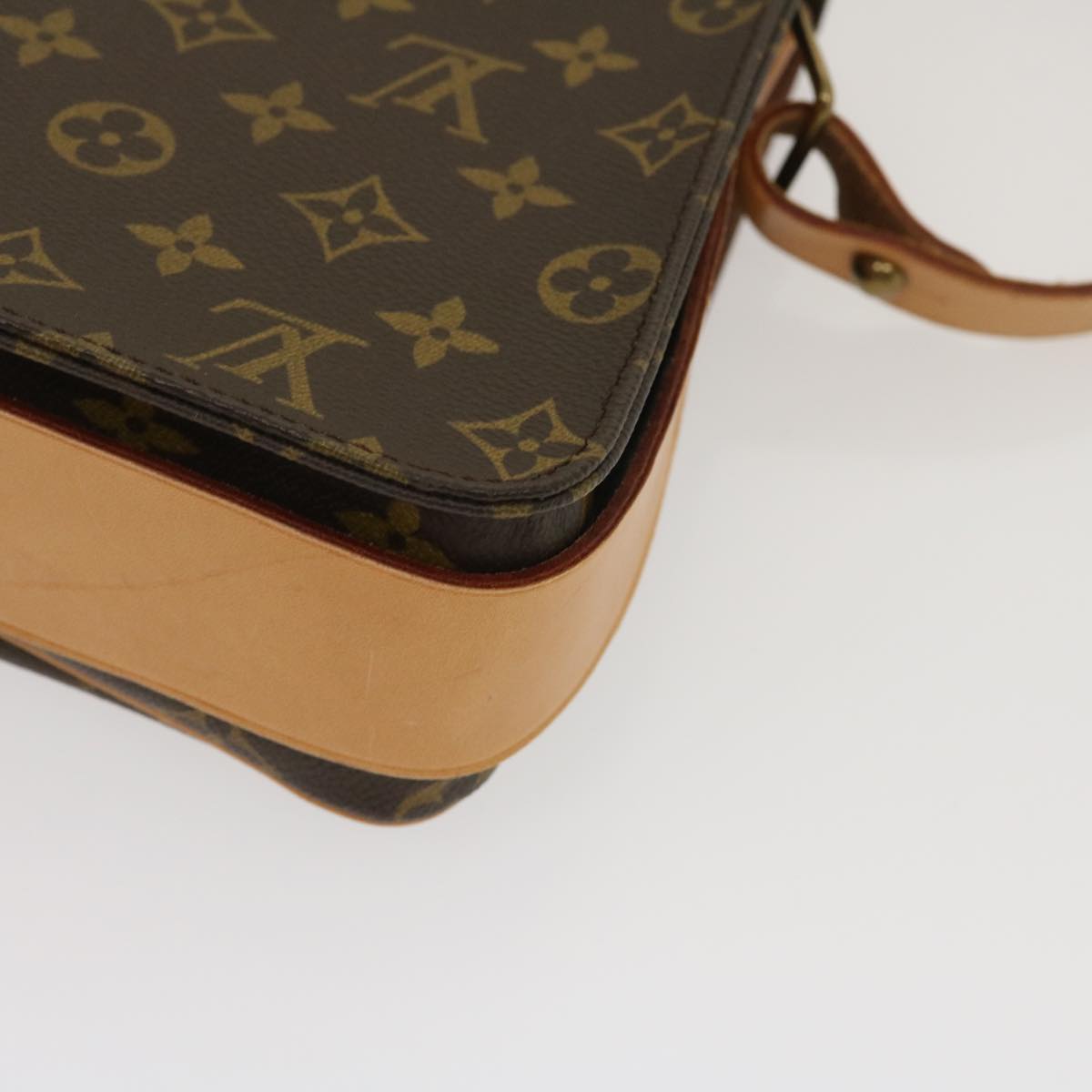 LOUIS VUITTON Monogram Cartouchiere GM Shoulder Bag M51252 LV Auth 28615