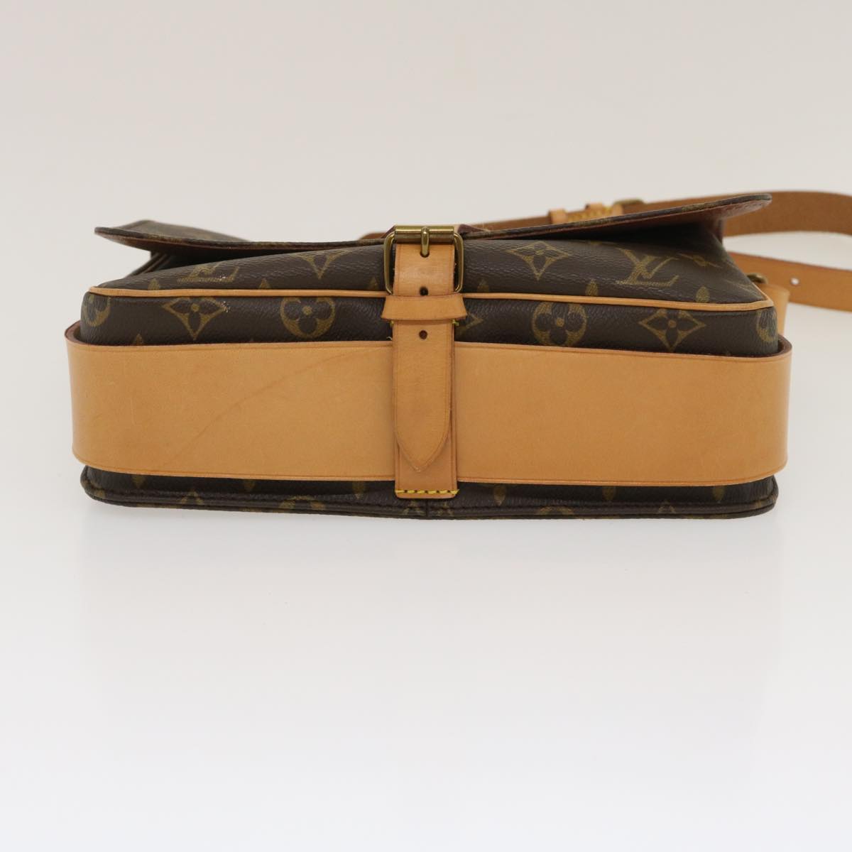 LOUIS VUITTON Monogram Cartouchiere GM Shoulder Bag M51252 LV Auth 28615