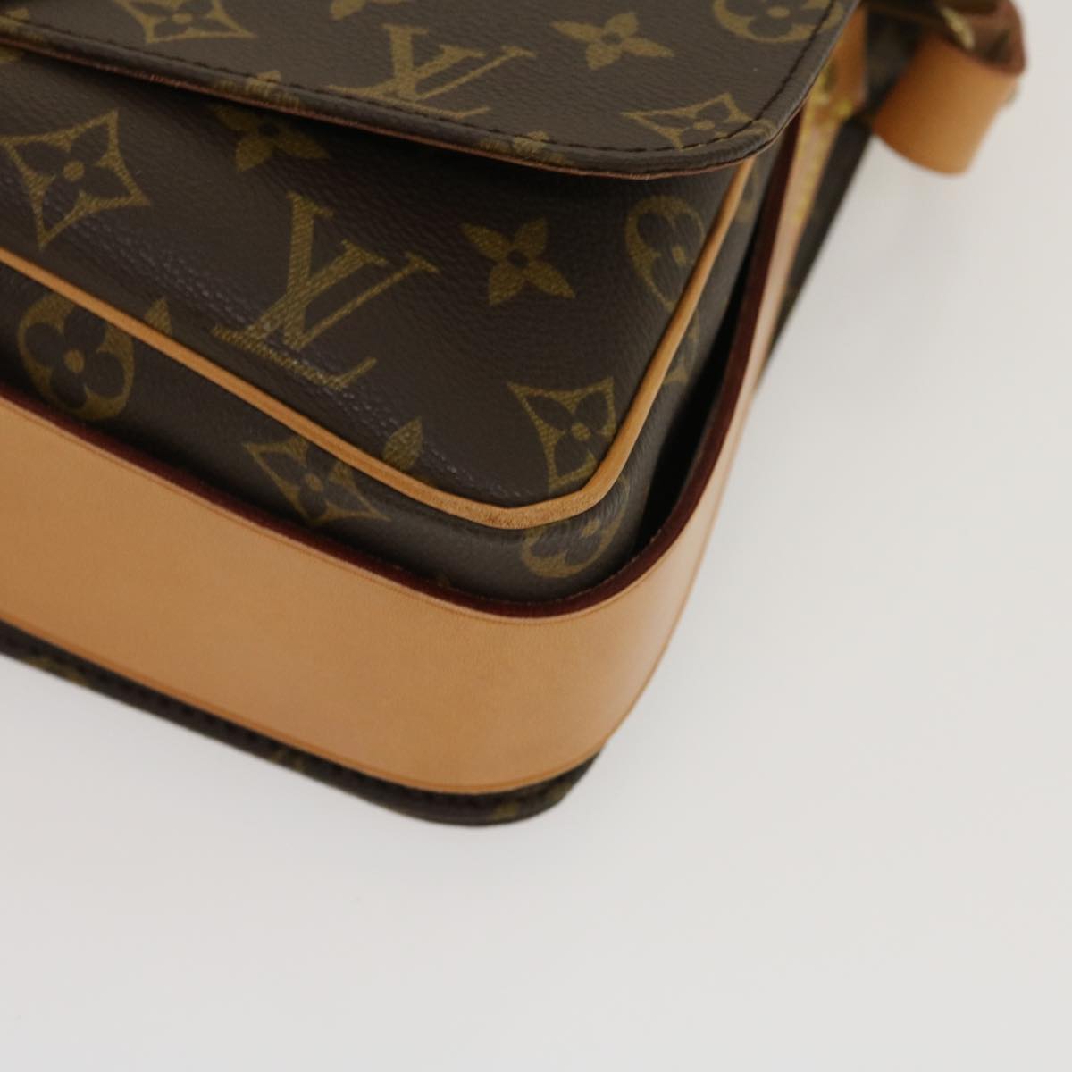 LOUIS VUITTON Monogram Cartouchiere GM Shoulder Bag M51252 LV Auth 28615