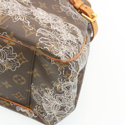 LOUIS VUITTON MonogramDentelle Batignolles Horizontal Tote Bag M95400 Auth 28683