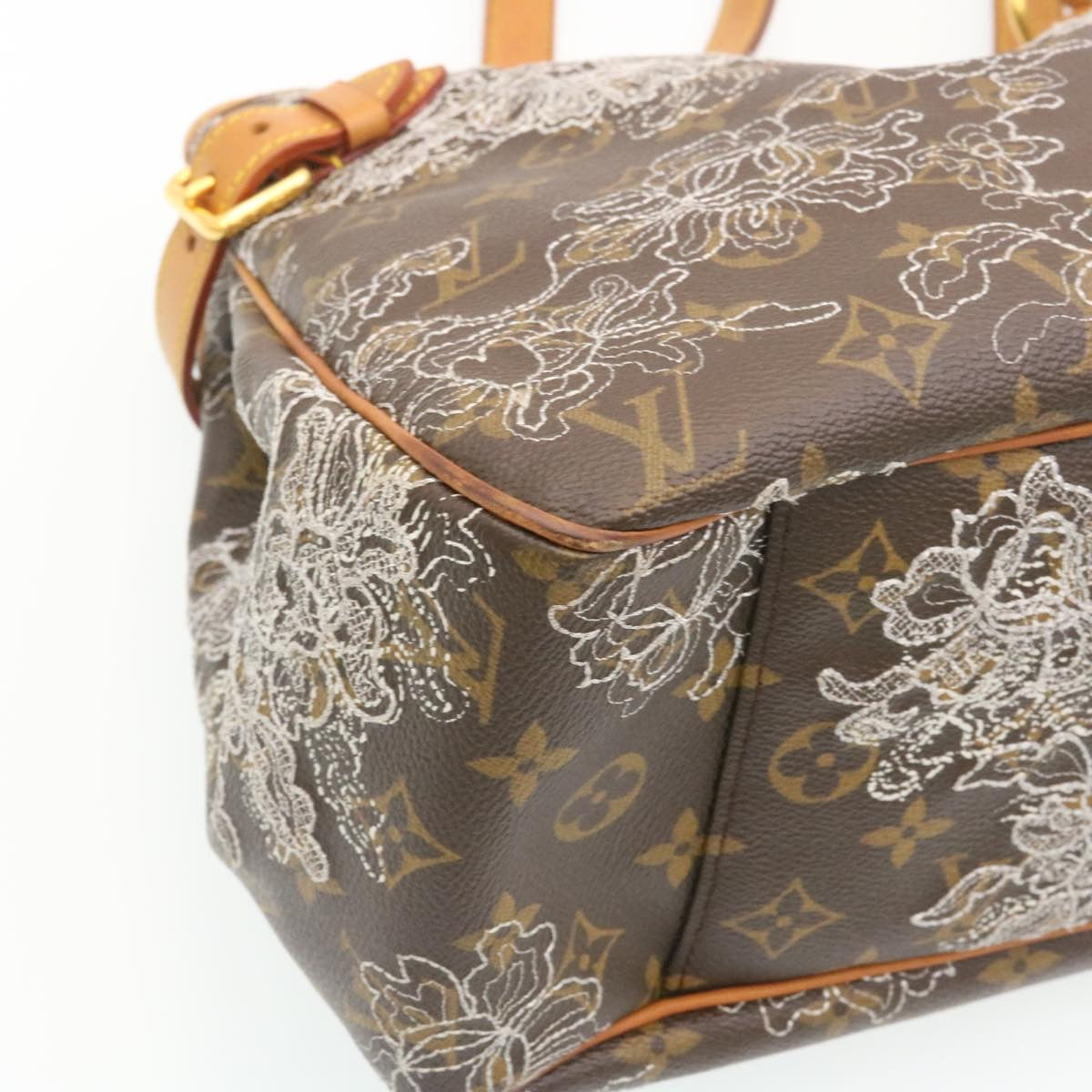 LOUIS VUITTON MonogramDentelle Batignolles Horizontal Tote Bag M95400 Auth 28683