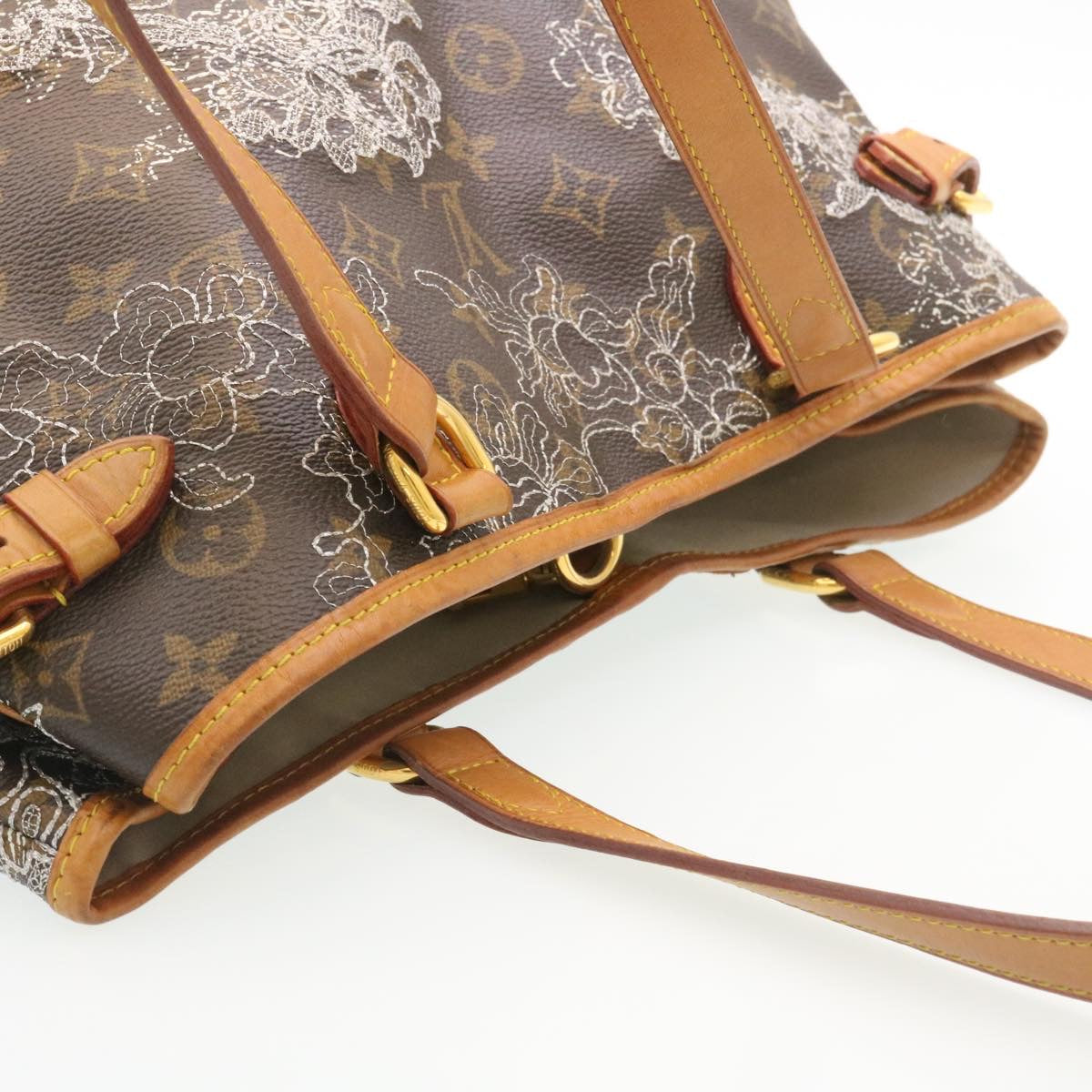 LOUIS VUITTON MonogramDentelle Batignolles Horizontal Tote Bag M95400 Auth 28683