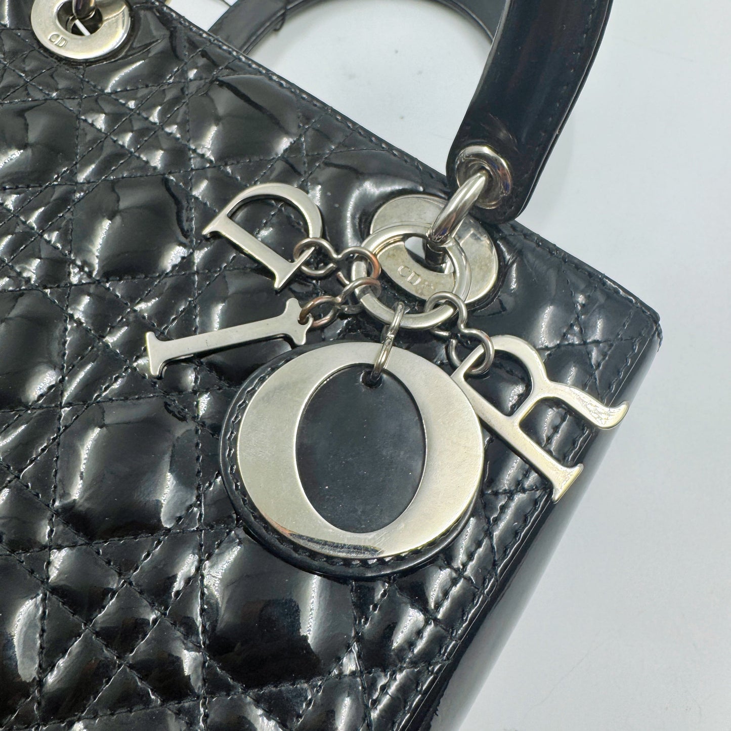 Christian Dior LadyDior Medium Patent leather Bag TWS