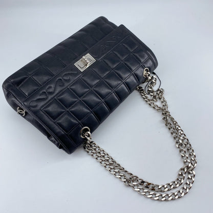 Chanel 2.55 chocolate bar rhinestone chain shoulder bag TWS