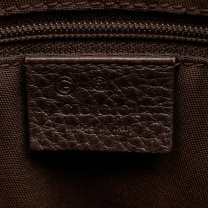 Brown Gucci GG Crystal Charm Tote Bag