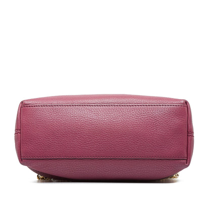 Purple Gucci Soho Chain Tote
