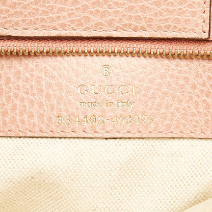 Brown Gucci Swing Leather Tote Bag
