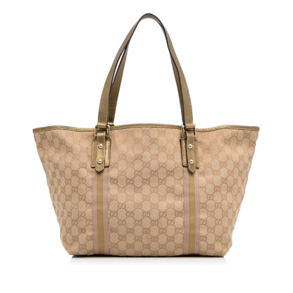 Tan Gucci GG Canvas Jolicoeur Tote