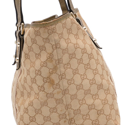 Tan Gucci GG Canvas Jolicoeur Tote